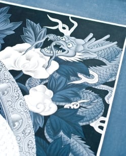 〔一点物〕タンカ -観音菩薩　35x62 - サブ4