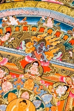 〔一点物〕タンカ -5マンダラ　48.5ｘ61.5 - サブ5