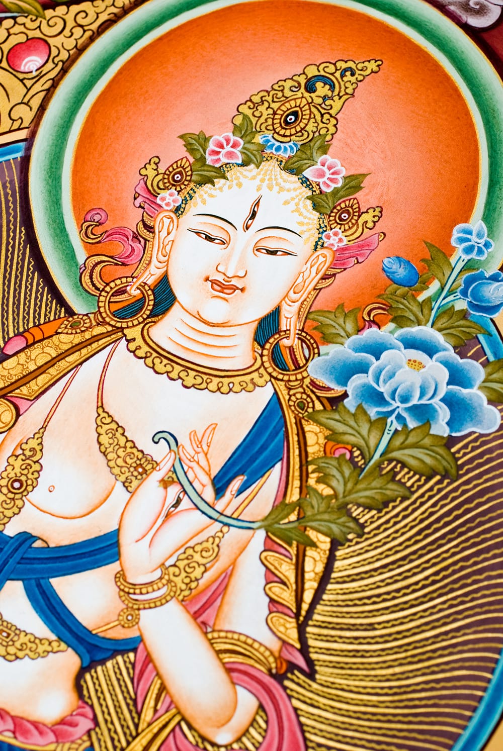 タンカ ホワイトターラー 掛け軸 【公式通販】