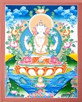 観音菩薩のタンカ、チベット - その他