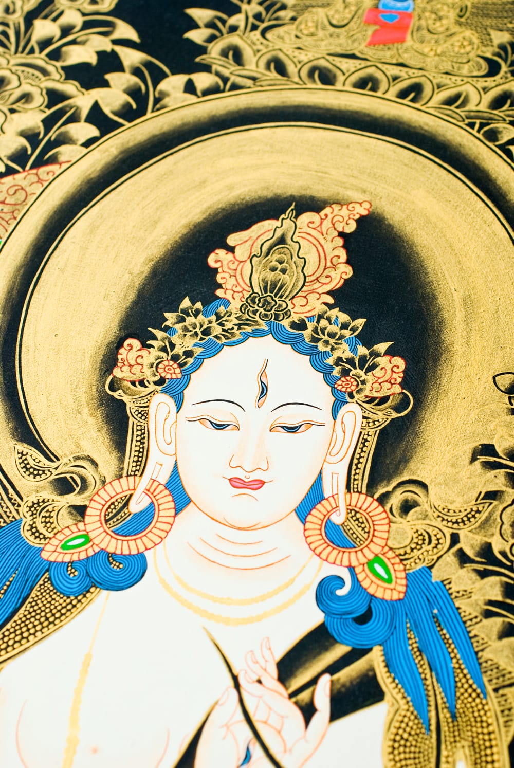 タンカ ホワイトターラー 掛け軸 【公式通販】