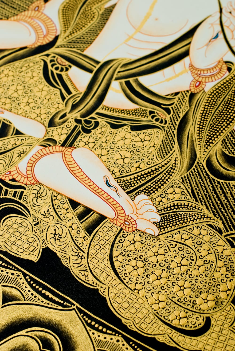 煌めくタンカ - ホワイトターラー56.5x74 の通販[送料無料