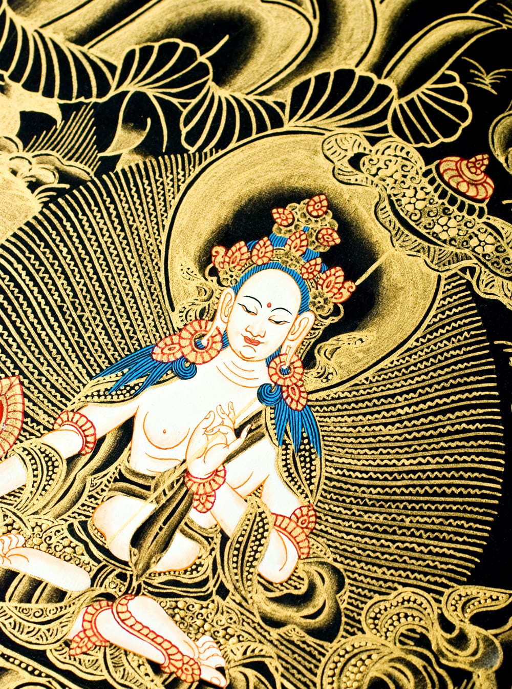 タンカ　ホワイトターラー　掛け軸 タンカ - ホワイトターラー 51x67 の通販[送料無料] - TIRAKITA.COM