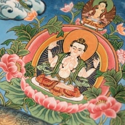 〔一点物〕タンカ-不空成就如来 - アモーガシッディ・マンダラ[72x53cm] - サブ4