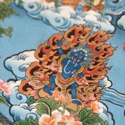 〔一点物〕タンカ-不空成就如来 - アモーガシッディ・マンダラ[72x53cm] - サブ5