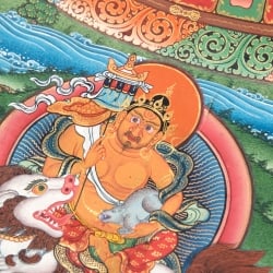 〔一点物〕タンカ - 阿しゅく如来 - アクショービヤ・マンダラ[68x50cm] - サブ5