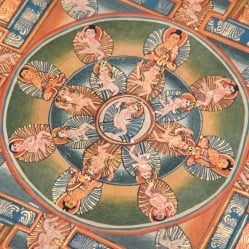 〔一点物〕タンカ-法身普賢　ダルマカーヤ・サマンタ・バドゥラ・マンダラ[63x48cm] - サブ3