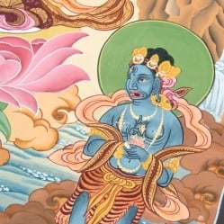 〔一点物〕タンカ - グリーンターラー[61.5x46cm] - サブ4