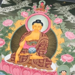 〔一点物〕タンカ - 阿しゅく如来 - アクショービヤ・マンダラ[60.5x47cm] - サブ2