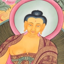 〔一点物〕タンカ - 阿しゅく如来 - アクショービヤ・マンダラ[60.5x47cm] - サブ3