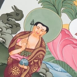 〔一点物〕タンカ - 阿しゅく如来 - アクショービヤ・マンダラ[60.5x47cm] - サブ4