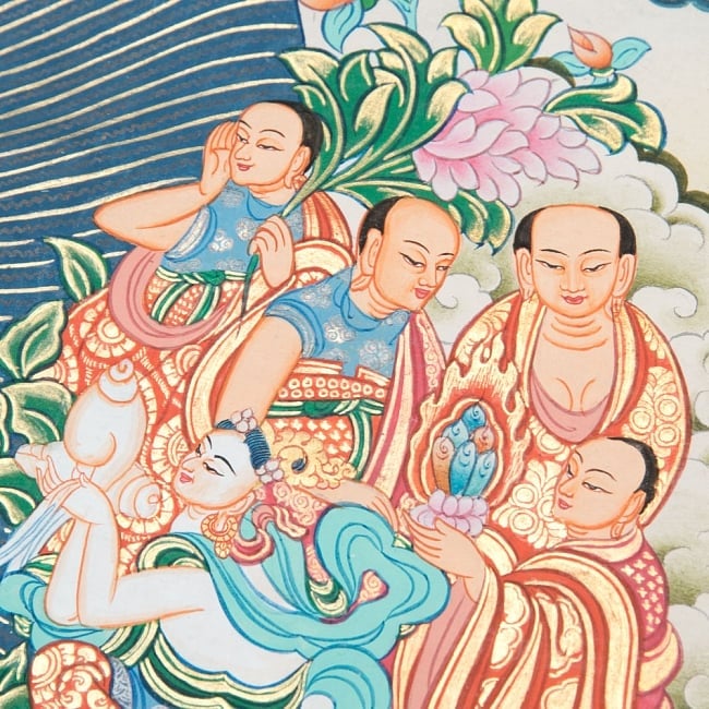 〔一点物〕タンカ-釈迦牟尼仏マンダラ[49x42.5cm] 8 - 別アングルです