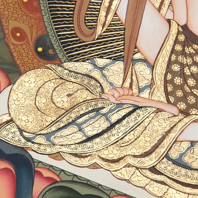 〔一点物〕タンカ - 法身普賢　ダルマカーヤ・サマンタ・バドゥラ[65x43.5cm] 7 - 別アングルです