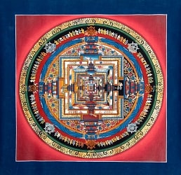 〔一点物〕タンカ - カーラチャクラ・マンダラ[30.5x30cm]の商品写真