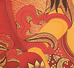 タンカ - ジャンバラ 宝蔵神[65cm x 49cm] - サブ5