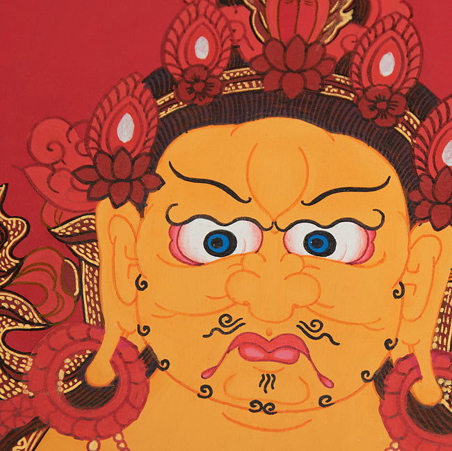 タンカ - ジャンバラ 宝蔵神[65cm x 49cm] 9 - 別アングルです