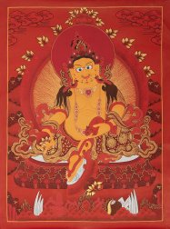 タンカ - ジャンバラ 宝蔵神[65cm x 49cm](NP-TANKA-210)