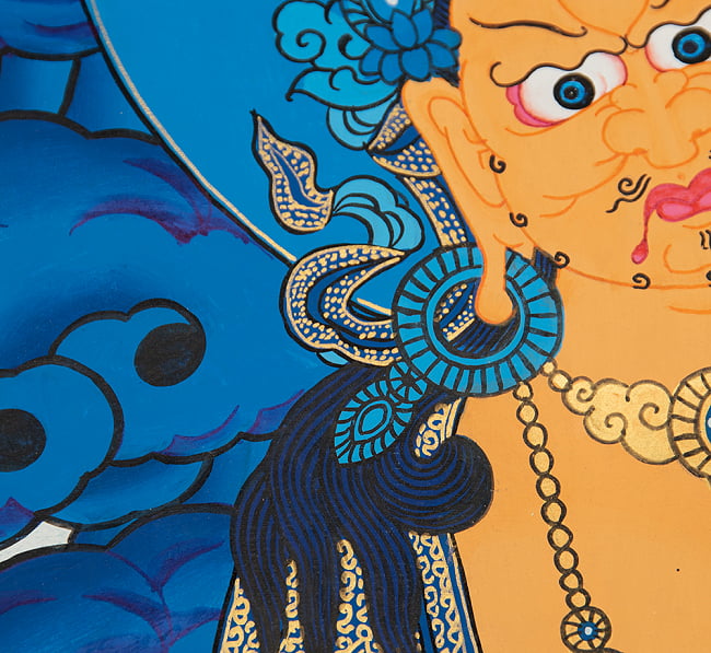 〔一点物〕タンカ - ジャンバラ 宝蔵神[65cm x 49cm] 4 - 別アングルです