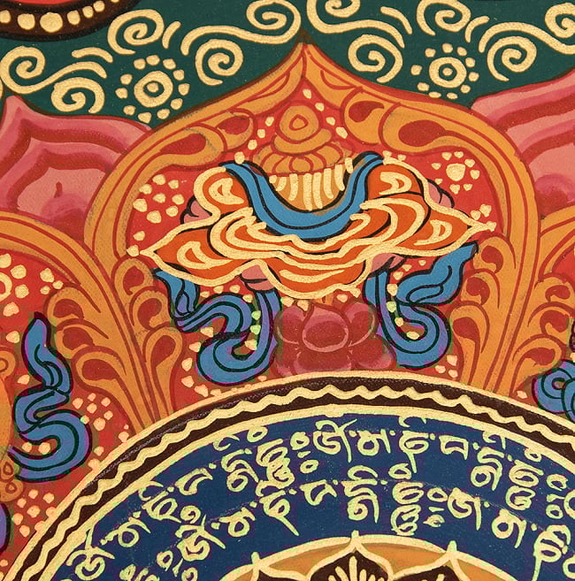 〔一点物〕タンカ - 種子マンダラ[56cm x 56cm] 10 - 別アングルです