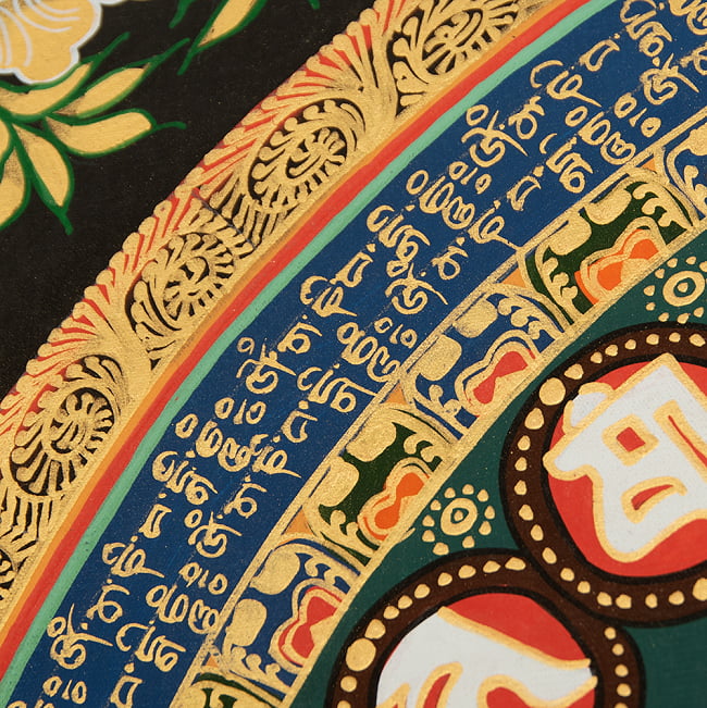 〔一点物〕タンカ - 種子マンダラ[56cm x 56cm] 11 - 別アングルです