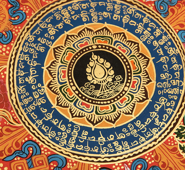 〔一点物〕タンカ - 種子マンダラ[56cm x 56cm] 3 - 別アングルです