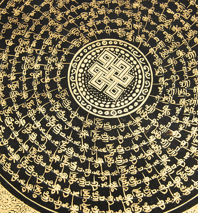 〔一点物〕タンカ - 種子マンダラ[38cm x 37.5cm] 2 - 別アングルです