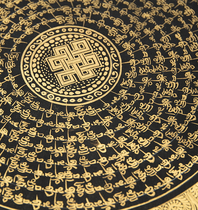 〔一点物〕タンカ - 種子マンダラ[38cm x 37.5cm] 5 - 別アングルです