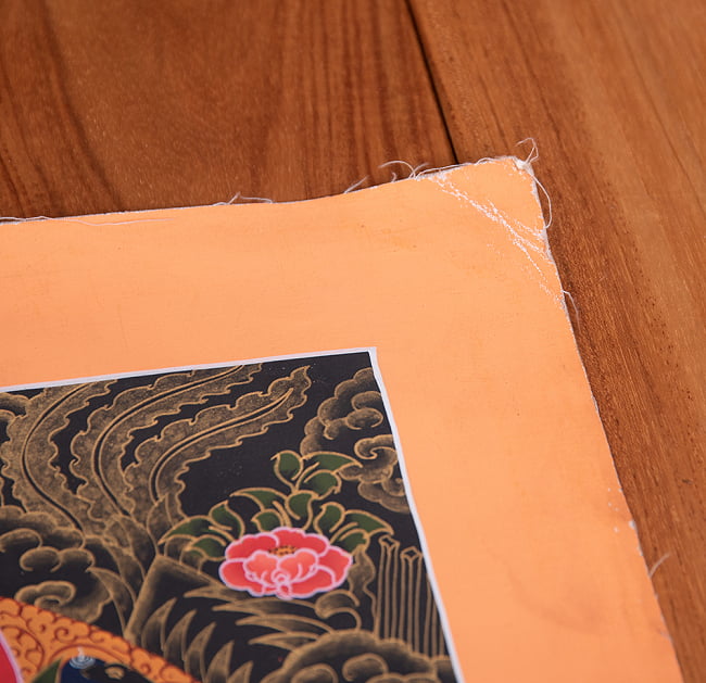 〔一点物〕タンカ - グリーンターラー[49cm x 40cm] 8 - 別アングルです