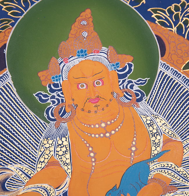 〔一点物〕タンカ - ジャンバラ 宝蔵神[49cm x 39cm] 3 - 別アングルです