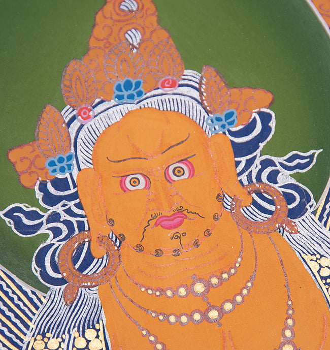〔一点物〕タンカ - ジャンバラ 宝蔵神[49cm x 39cm] 4 - 別アングルです