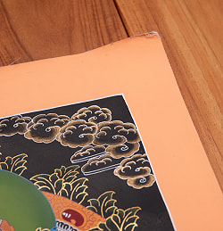 〔一点物〕タンカ - 文殊師利菩薩 マンジュシュリー[83cm x 59cm] - サブ5