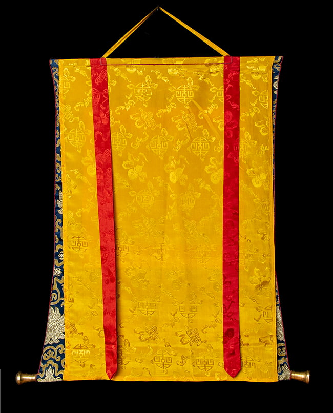 〔一点物〕装丁付肉筆仏画（タンカ） - カーラ・チャクラ曼荼羅 10 - 仏画の表面を保護するためのカバー付きです