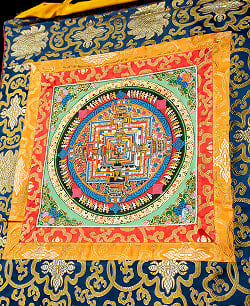 〔一点物〕装丁付肉筆仏画（タンカ） - カーラ・チャクラ曼荼羅 - サブ5