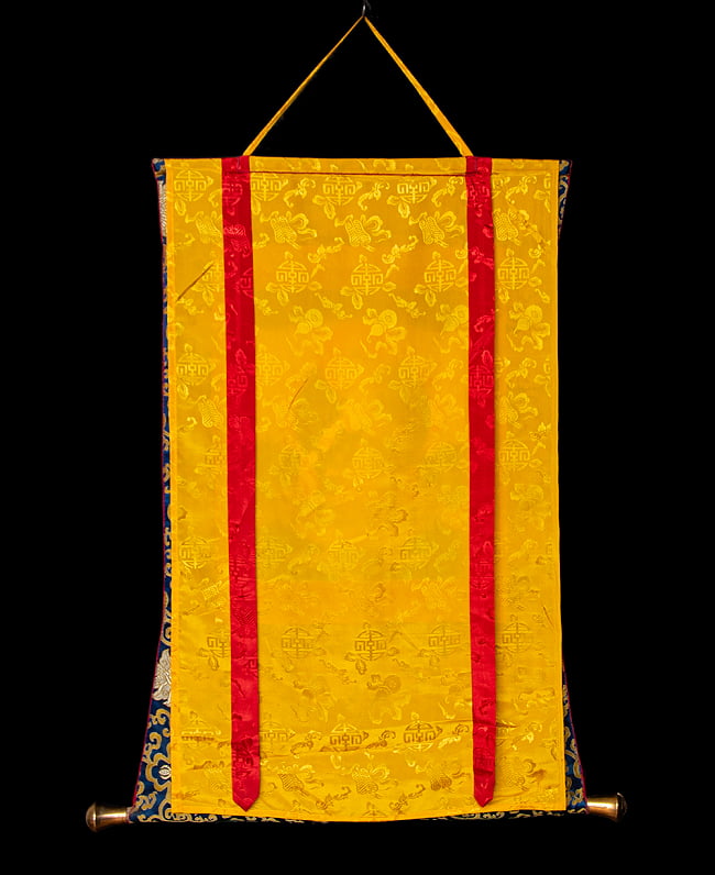 〔一点物〕装丁付肉筆仏画（タンカ）  - 白多羅菩薩（ワケアリ） 10 - 仏画の表面を保護するためのカバー付きです
