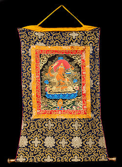 〔一点物〕装丁付肉筆仏画（タンカ）  - 文殊師利菩薩 - サブ2