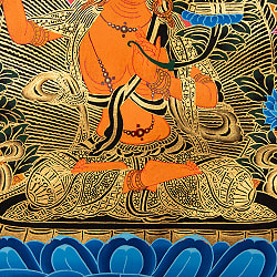 〔一点物〕装丁付肉筆仏画（タンカ）  - 文殊師利菩薩 - サブ5