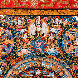 〔一点物〕装丁付肉筆仏画（タンカ）  - 仏陀曼荼羅 - サブ3