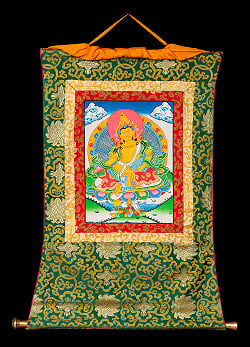 〔一点物〕装丁付肉筆仏画（タンカ）  - 宝蔵神 - サブ2