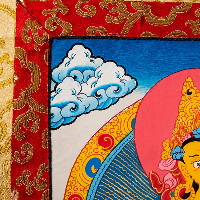 〔一点物〕装丁付肉筆仏画（タンカ）  - 宝蔵神 5 - 細部を見てみました。