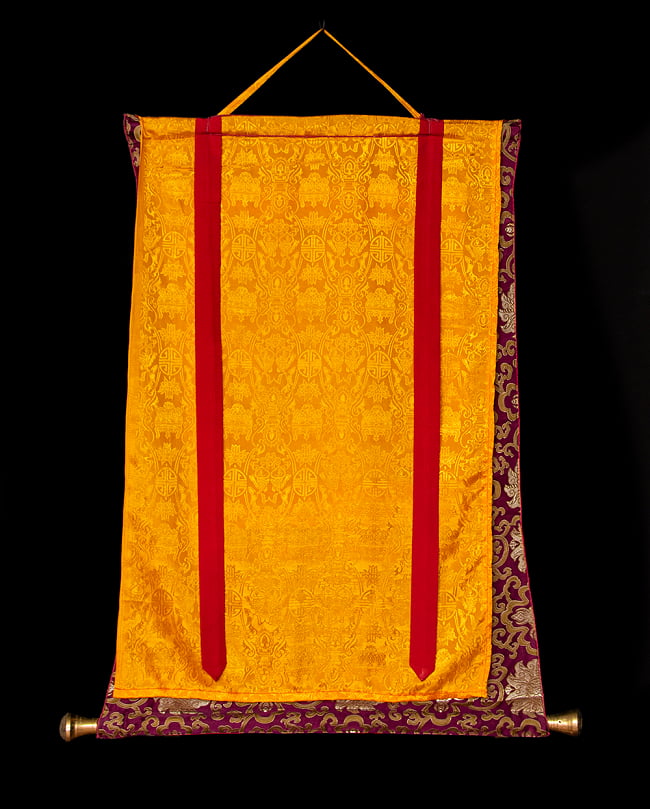 〔一点物〕装丁付肉筆仏画（タンカ）  - 仏陀の生涯 14 - 仏画の表面を保護するためのカバー付きです