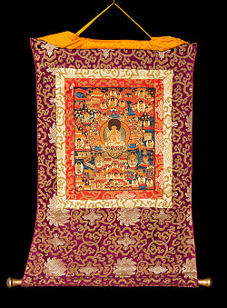 〔一点物〕装丁付肉筆仏画（タンカ）  - 仏陀の生涯 - サブ2