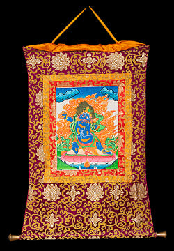 〔一点物〕装丁付肉筆仏画（タンカ）  - 金剛手菩薩 - サブ2