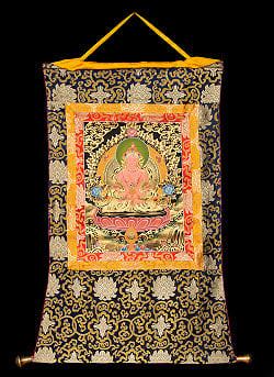 〔一点物〕装丁付肉筆仏画（タンカ）  - 無量寿菩薩 - サブ2