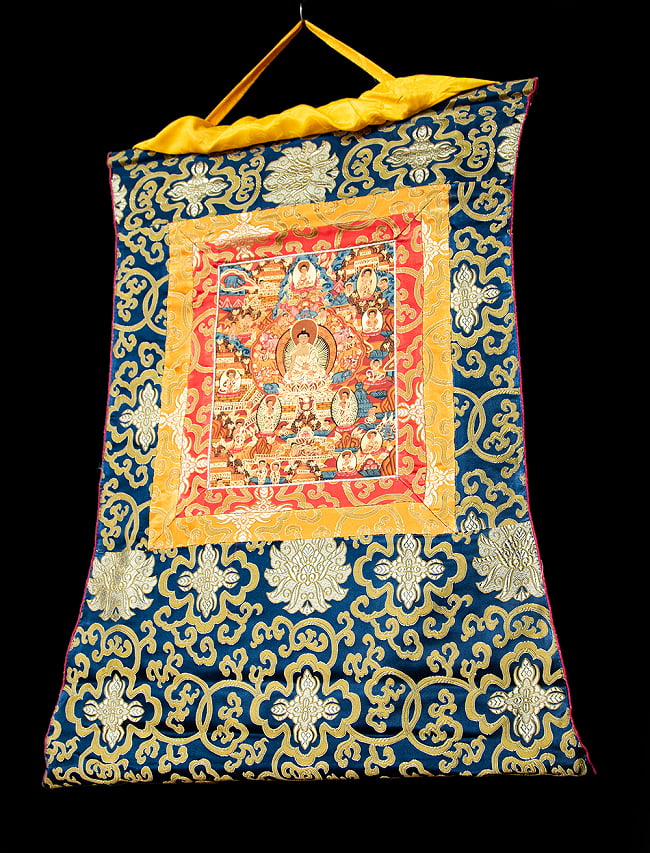 〔一点物〕装丁付肉筆仏画（タンカ） - 仏陀の生涯 10 - 存在感のある仏画です。