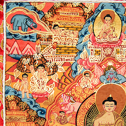 〔一点物〕装丁付肉筆仏画（タンカ） - 仏陀の生涯 - サブ4