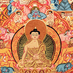 〔一点物〕装丁付肉筆仏画（タンカ） - 仏陀の生涯 - サブ5