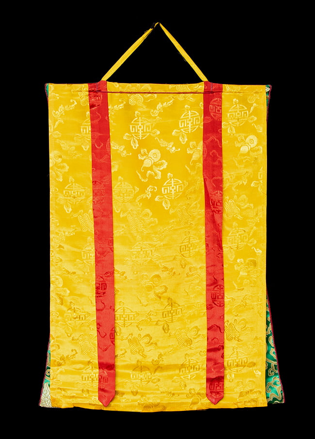 〔一点物〕装丁付肉筆仏画（タンカ） - カーラチャクラマンダラ 10 - 仏画の表面を保護するためのカバー付きです