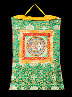 〔一点物〕装丁付肉筆仏画（タンカ） - カーラチャクラマンダラ - サブ2