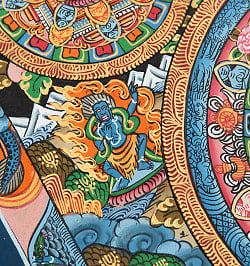 〔一点物〕タンカ - 五仏曼荼羅[31cm x 39cm] - サブ5