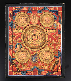〔一点物〕タンカ - 五仏曼荼羅[31cm x 39cm] - サブ2